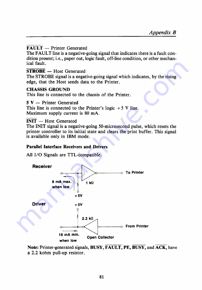 Tandy DMP 106 Operation Manual Download Page 87