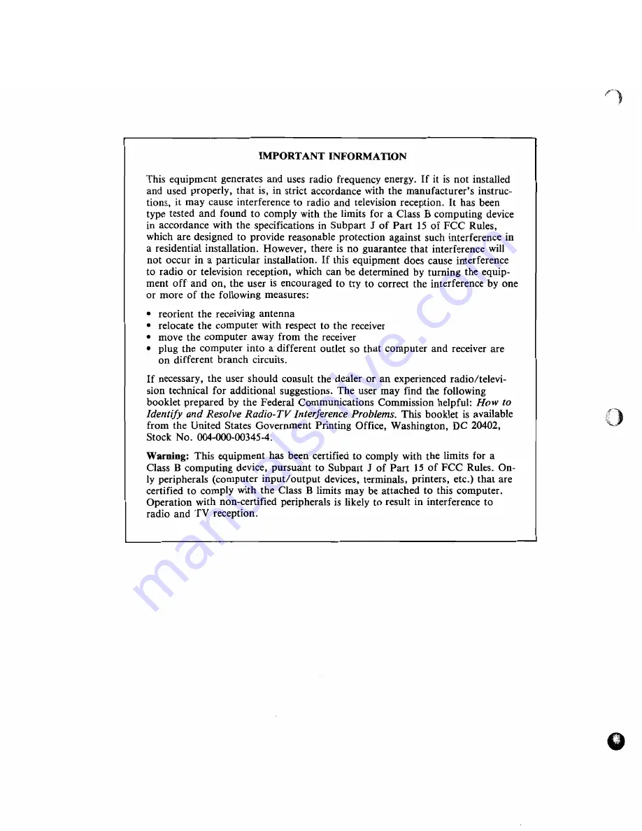 Tandy TRP-100 Operation Manual Download Page 2