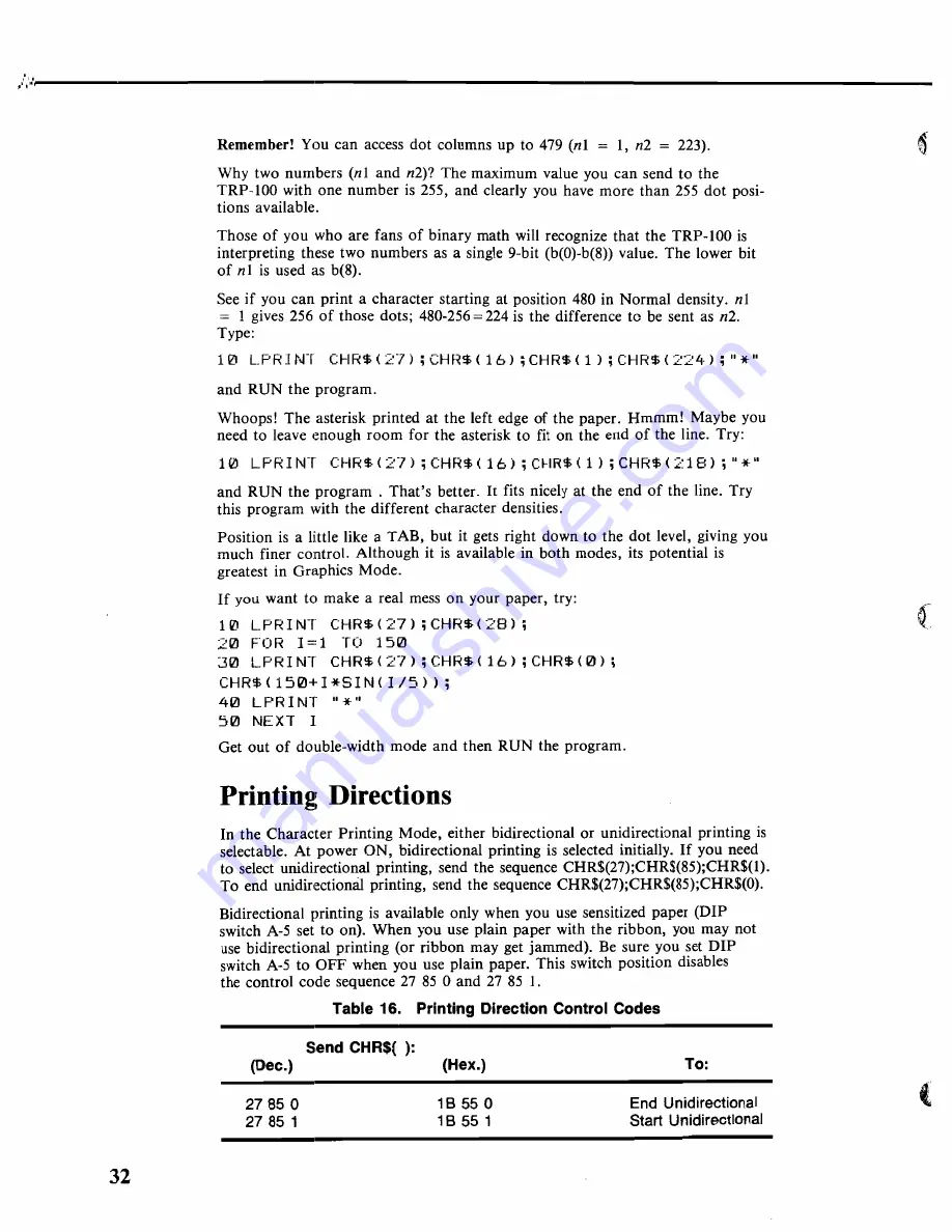 Tandy TRP-100 Скачать руководство пользователя страница 38