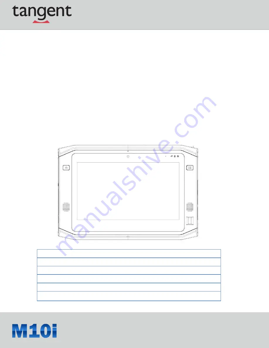 Tangent M10i Скачать руководство пользователя страница 11