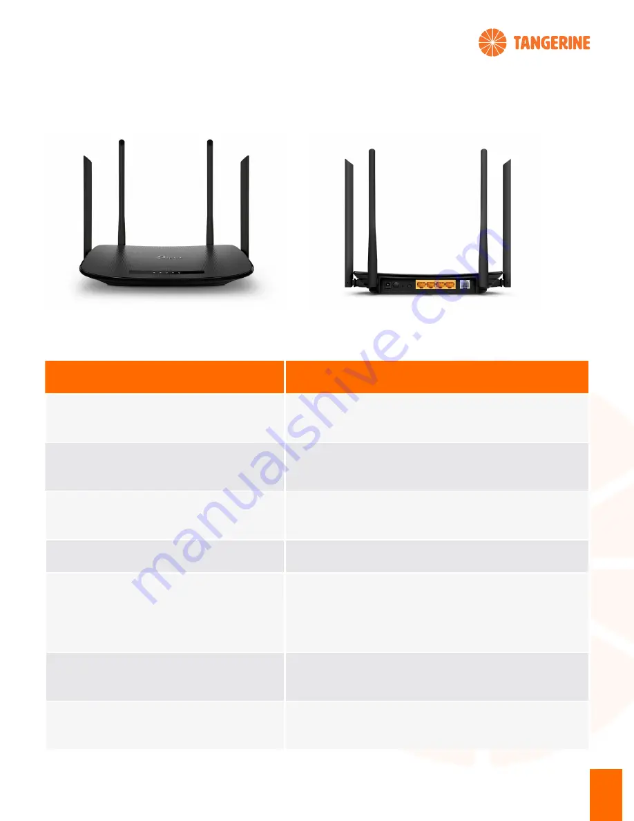 Tangerine TP-Link VR300 Manual Download Page 2