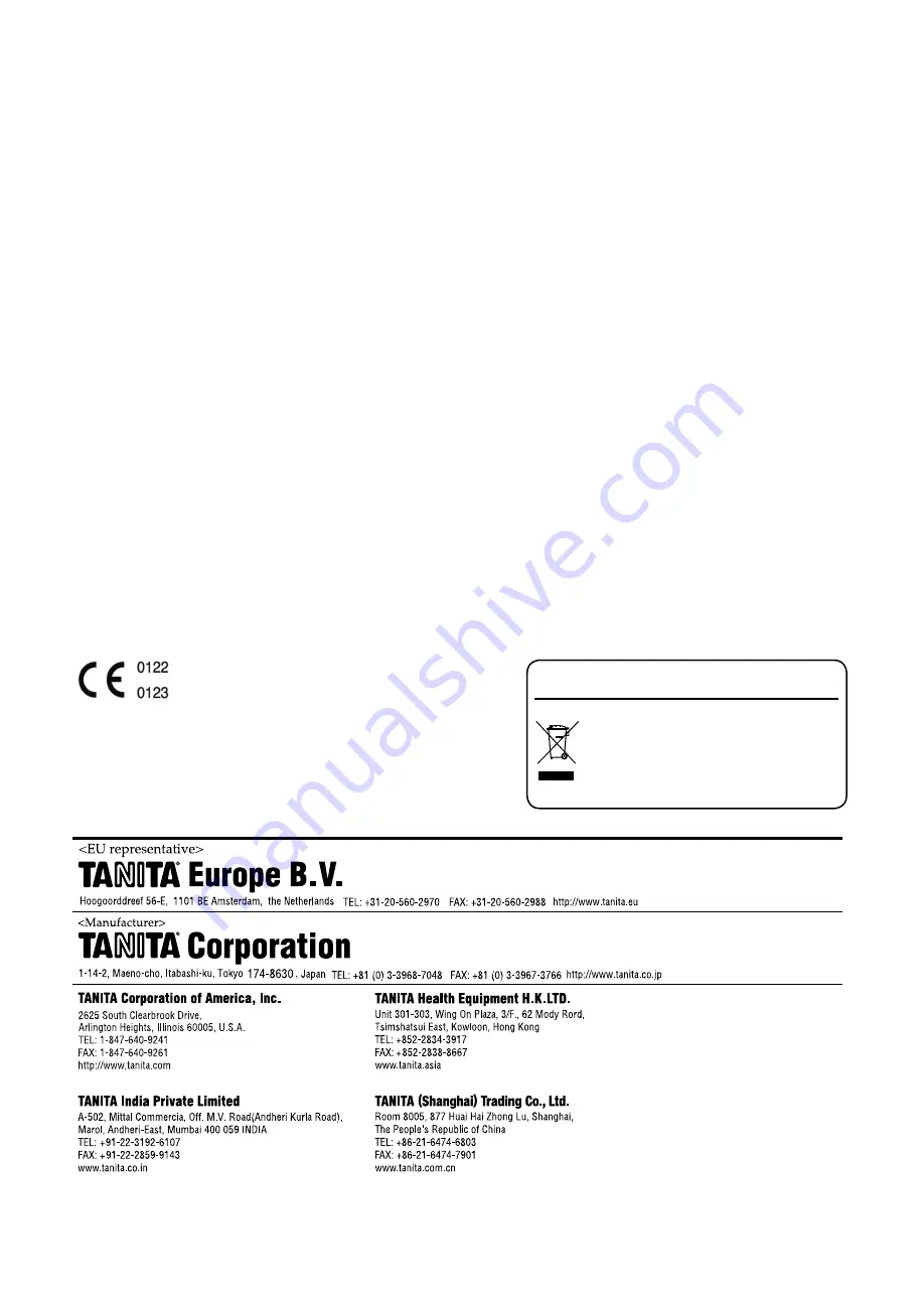 Tanita DC-430MA III Instruction Manual Download Page 40