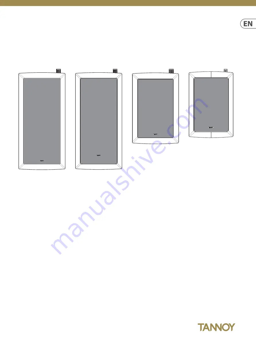 Tannoy iW Series Quick Start Manual Download Page 1