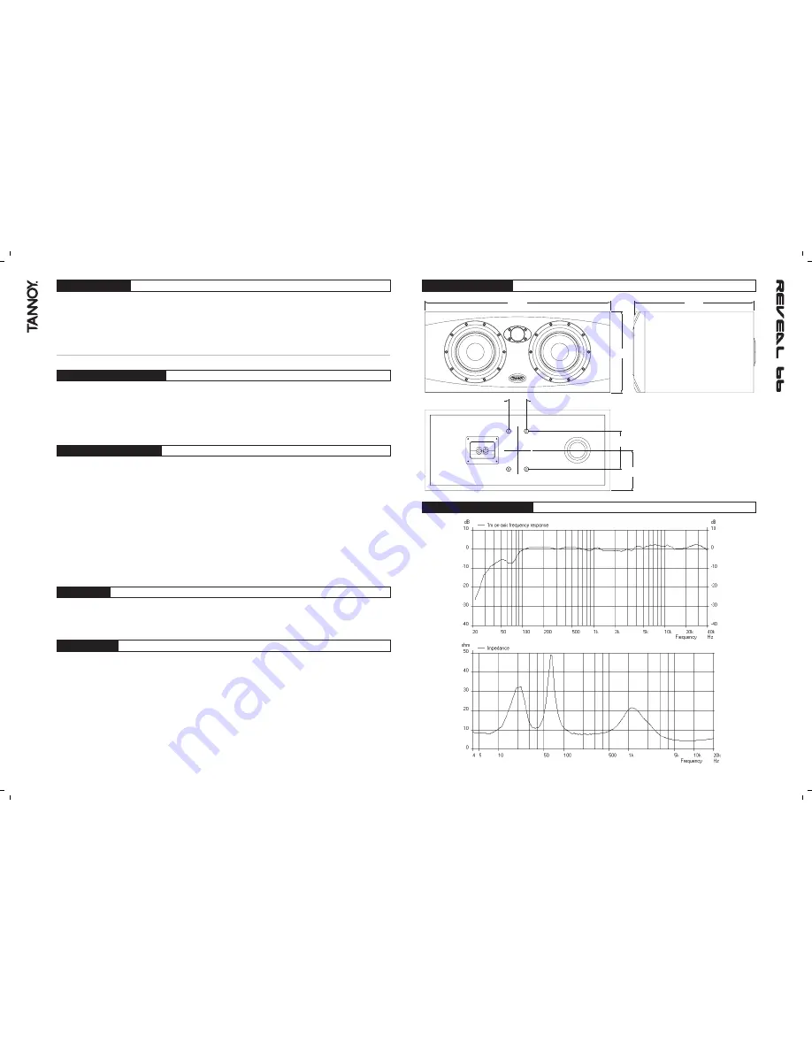 Tannoy REVEAL 66 Owner'S Manual Download Page 9