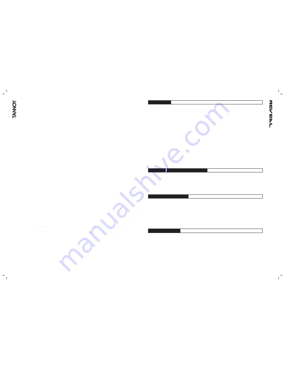 Tannoy Reveal 66D Скачать руководство пользователя страница 3