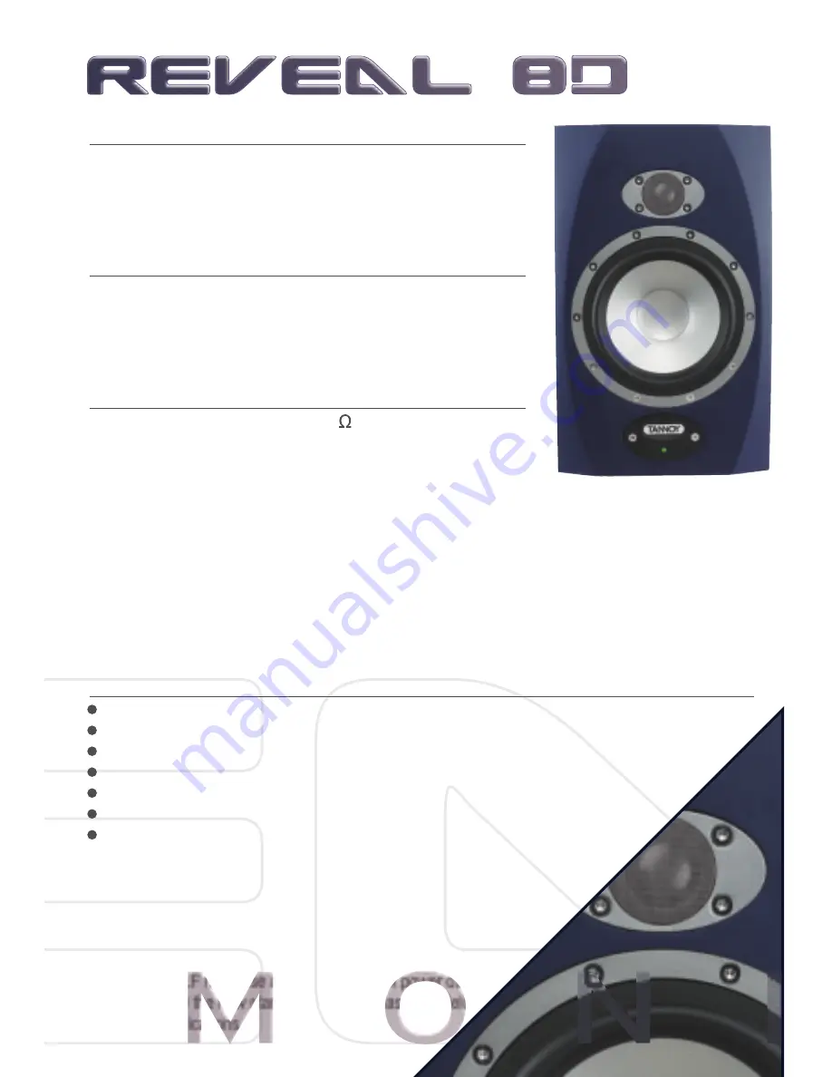 Tannoy REVEAL TS12 s Specifications Download Page 9