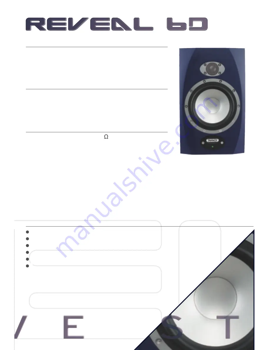 Tannoy REVEAL TS12 s Specifications Download Page 10