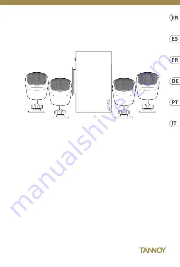 Tannoy SAT 3 Quick Start Manual Download Page 1