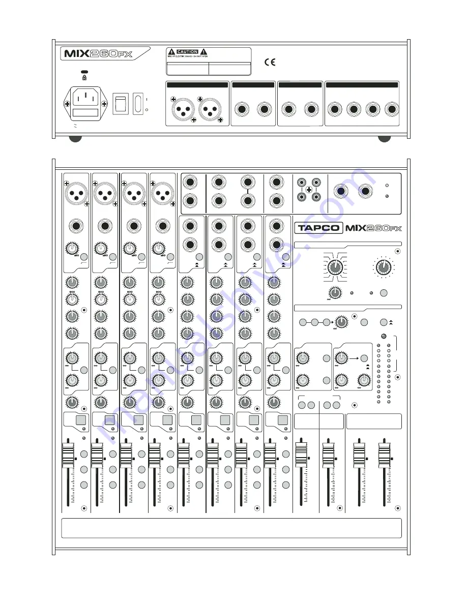 Tapco Mix 260FX User Manual Download Page 26