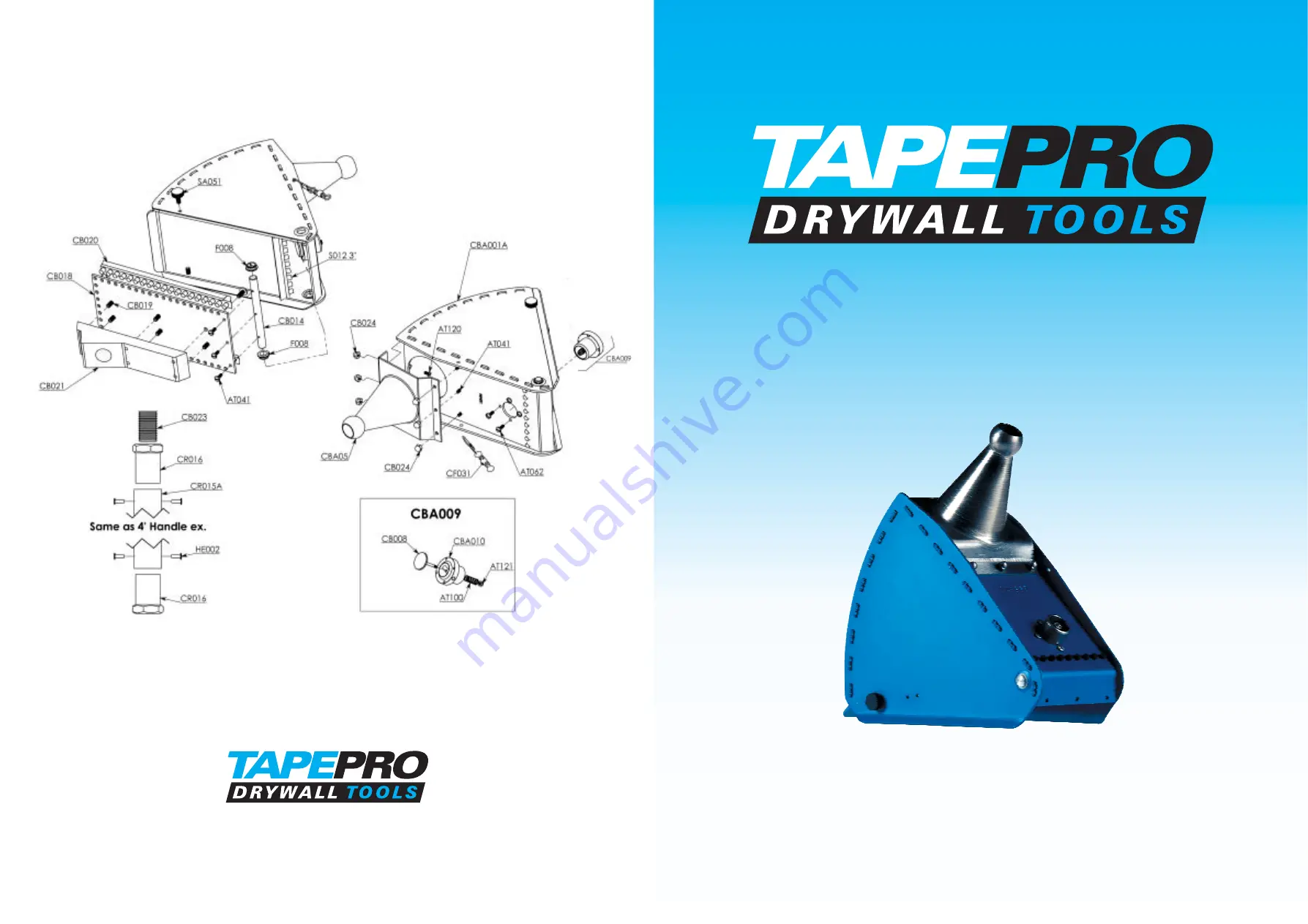 Tapepro Corner Box Quick Start Manual Download Page 1