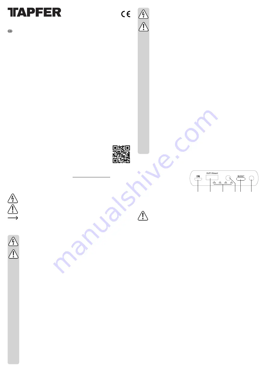 TAPFER 1004BTF Operating Instructions Download Page 1