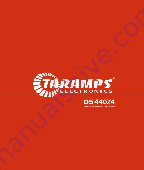 Taramps Electronics DS440X4 Instruction Manual Download Page 1