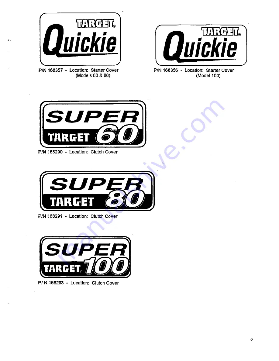 Target SUPER 60 Operating Instructions And Parts List Manual Download Page 8