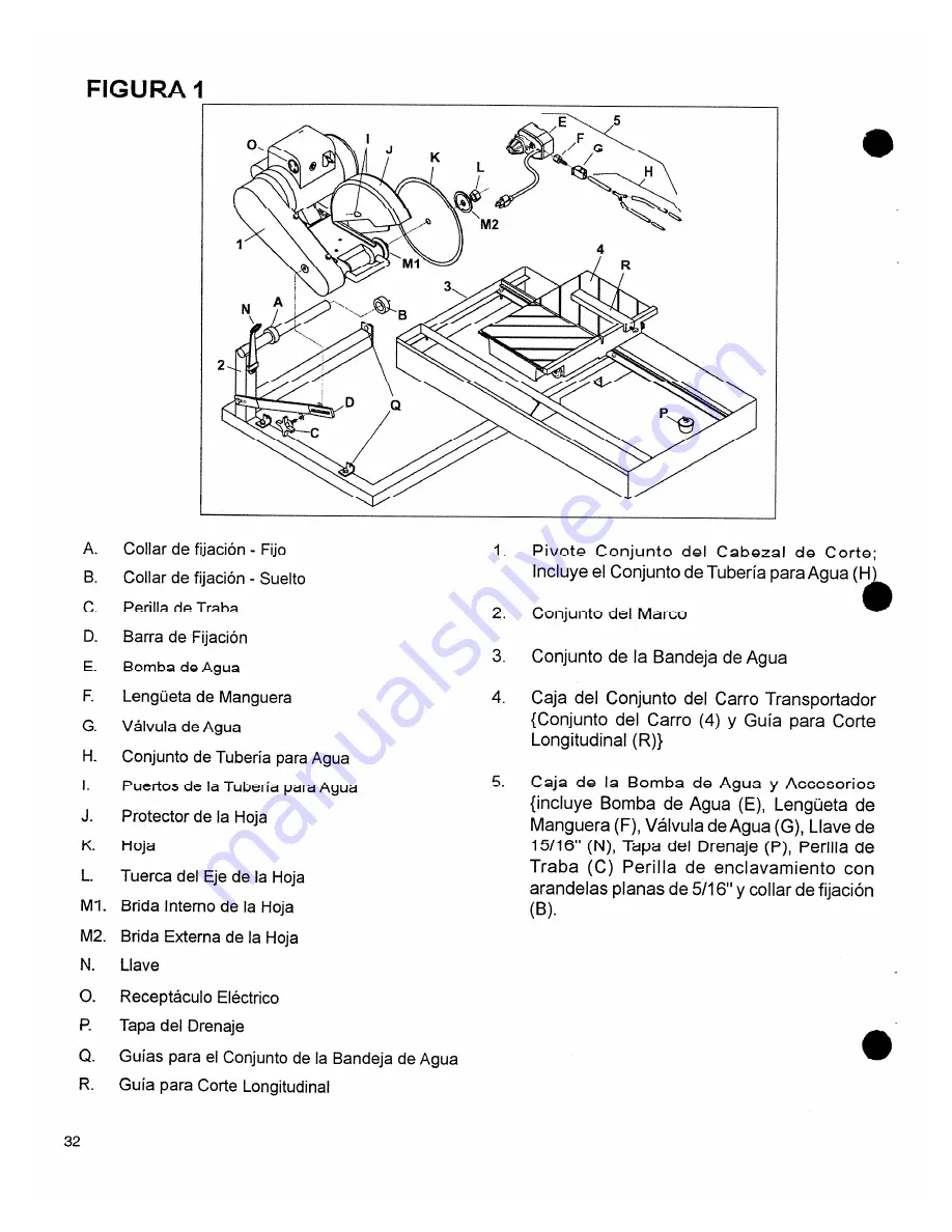 Target TILEMATIC TA10100 Operating Instructions And Parts List Manual Download Page 32