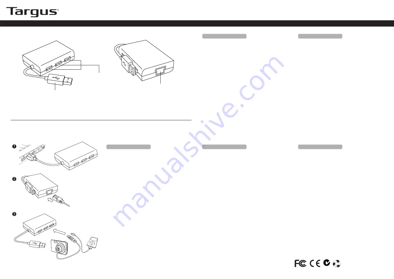 Targus ACH122EUZ Quick Start Manual Download Page 4