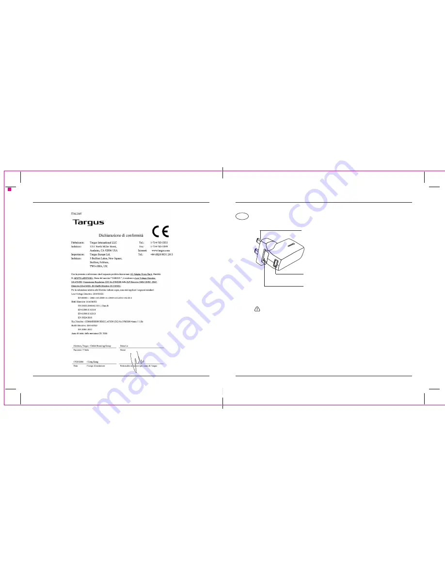 Targus APD752 User Manual Download Page 20