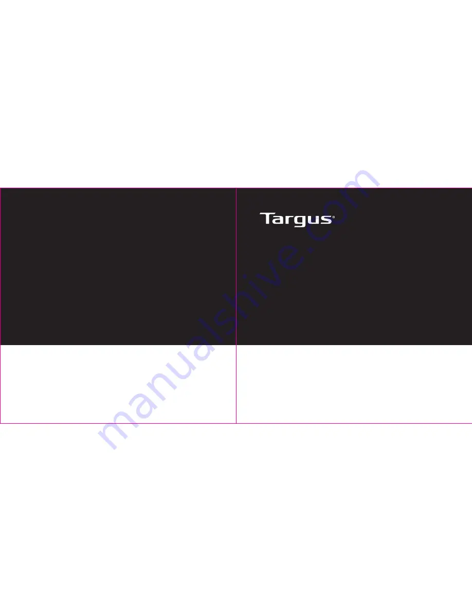 Targus Travel Adapter User Manual Download Page 1