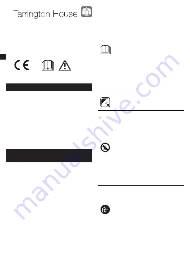 Tarrington House MWDF5823G Operating Instructions Manual Download Page 40