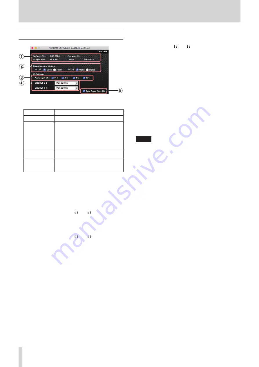 Tascam 0US-4x4TP Reference Manual Download Page 16