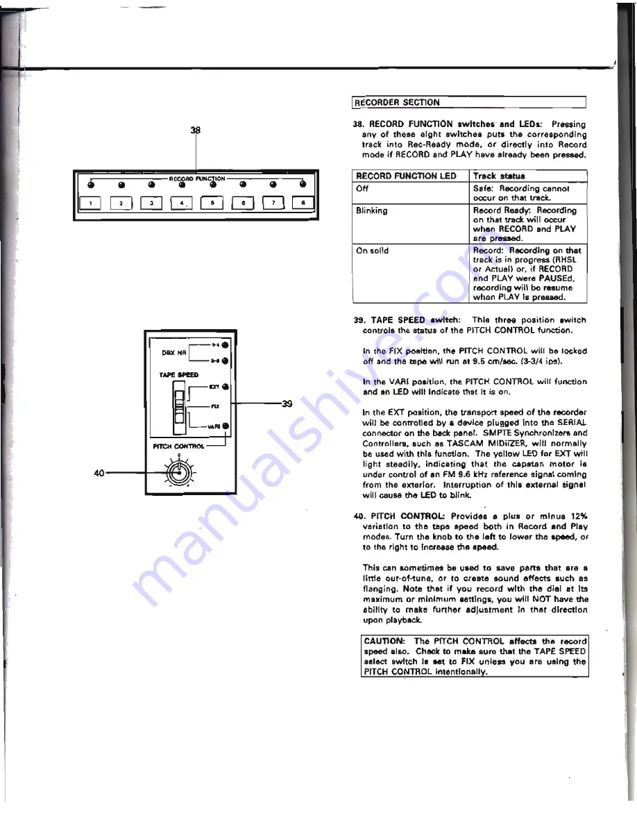 Tascam 688 Midistudio Owner'S Manual Download Page 44