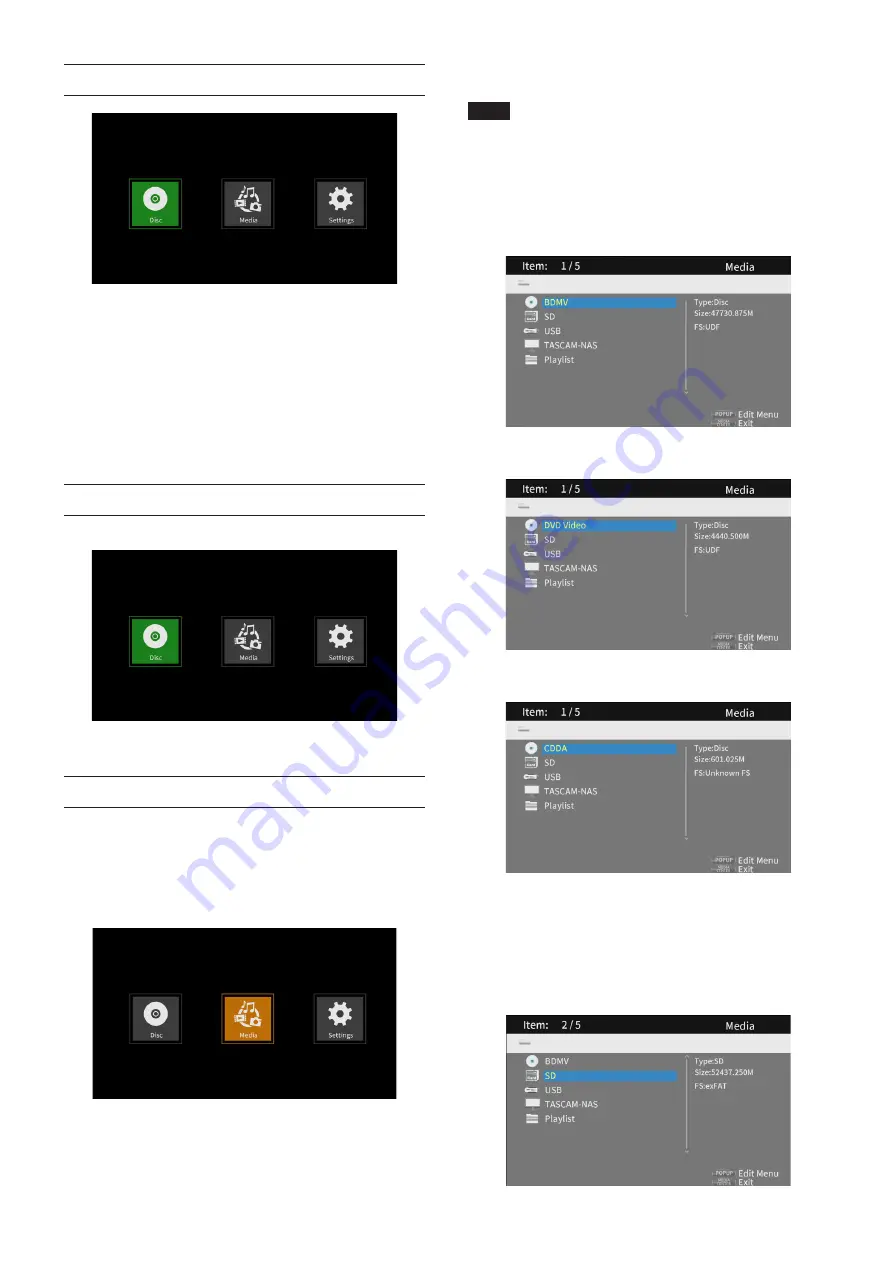 Tascam BD-MP4K Owner'S Manual Download Page 118