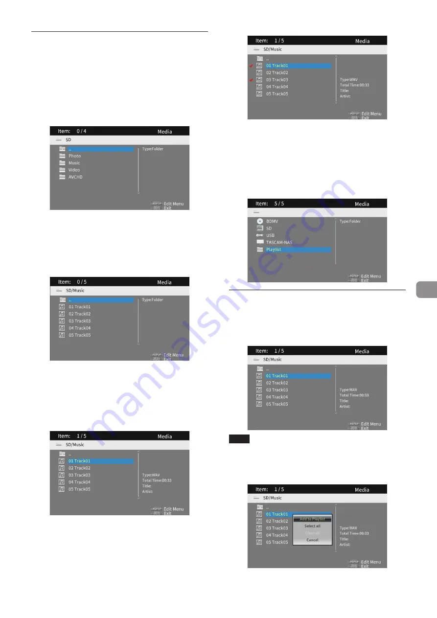 Tascam BD-MP4K Owner'S Manual Download Page 119