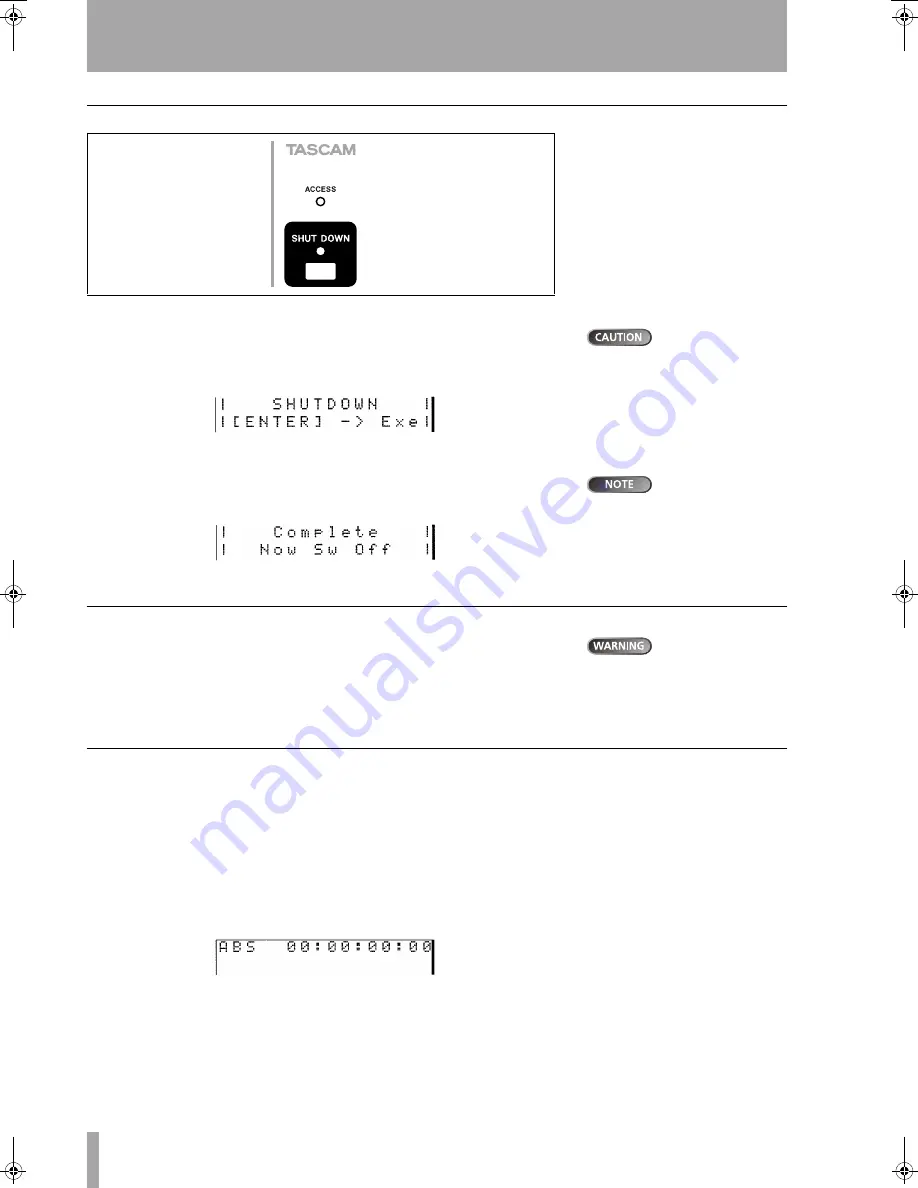 Tascam D00871320A Скачать руководство пользователя страница 12