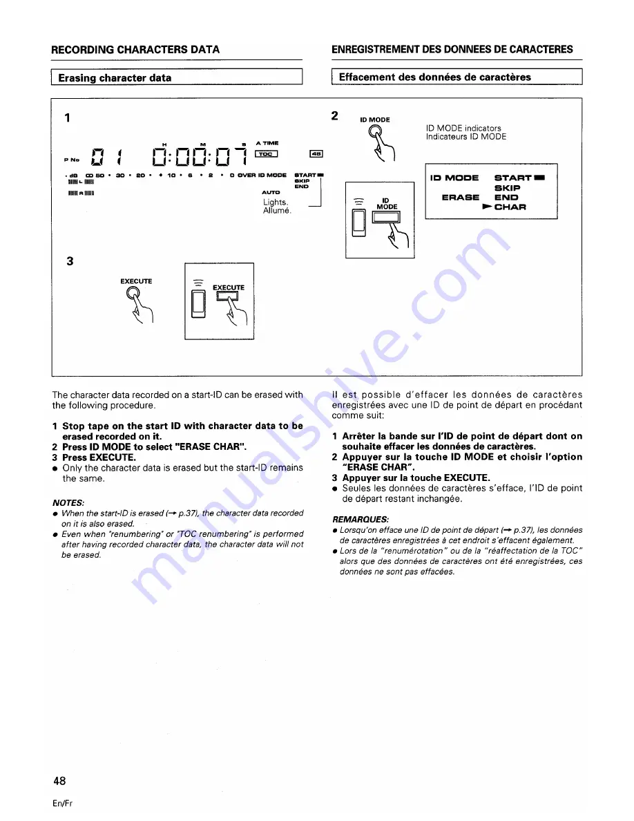 Tascam DA-20 Owner'S Manual Download Page 48