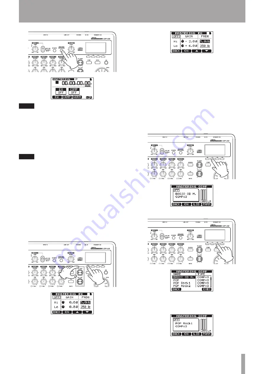 Tascam Digital Portastudio DP-03 Скачать руководство пользователя страница 19