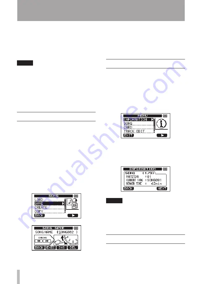 Tascam DP-008 Скачать руководство пользователя страница 38