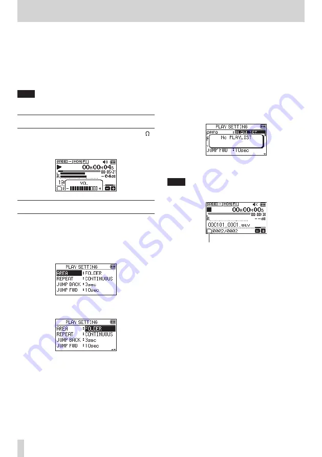 Tascam DR-05X Reference Manual Download Page 34