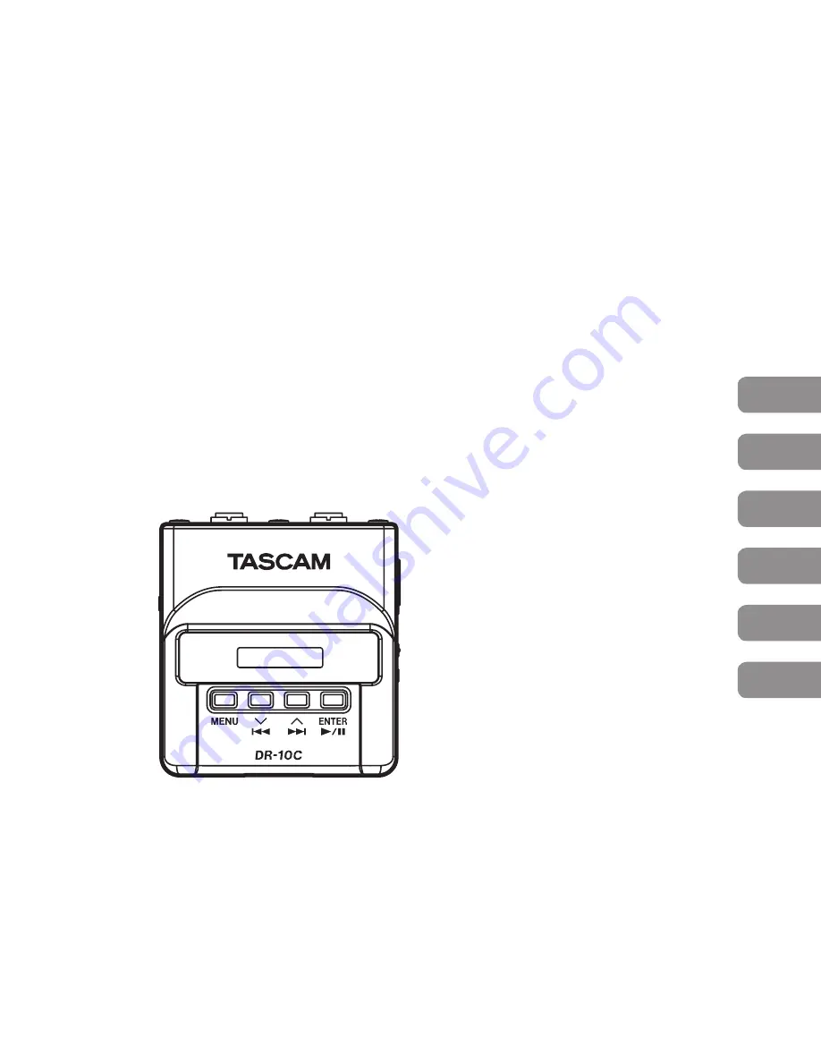 Tascam DR-10C Owner'S Manual Download Page 1