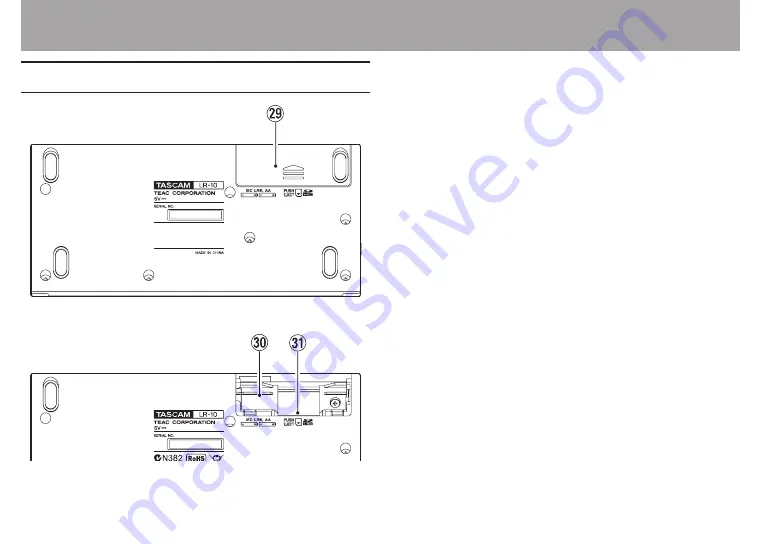 Tascam LR-10 Скачать руководство пользователя страница 32