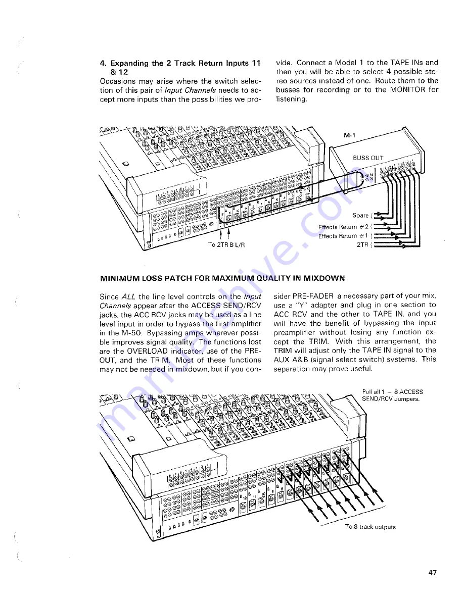 Tascam M-50 Operation & Maintenance Manual Download Page 42