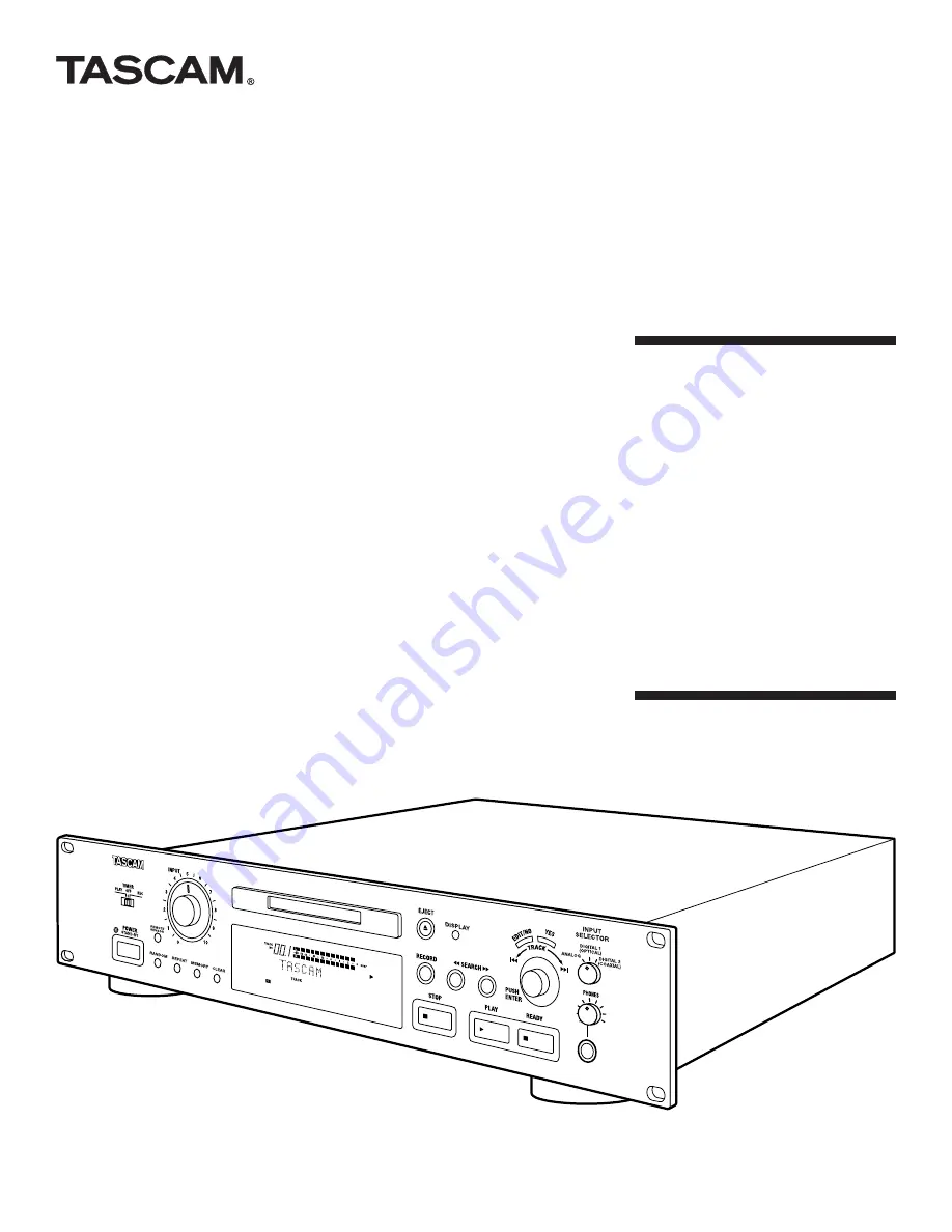 Tascam MD-301 Brochure & Specs Download Page 1