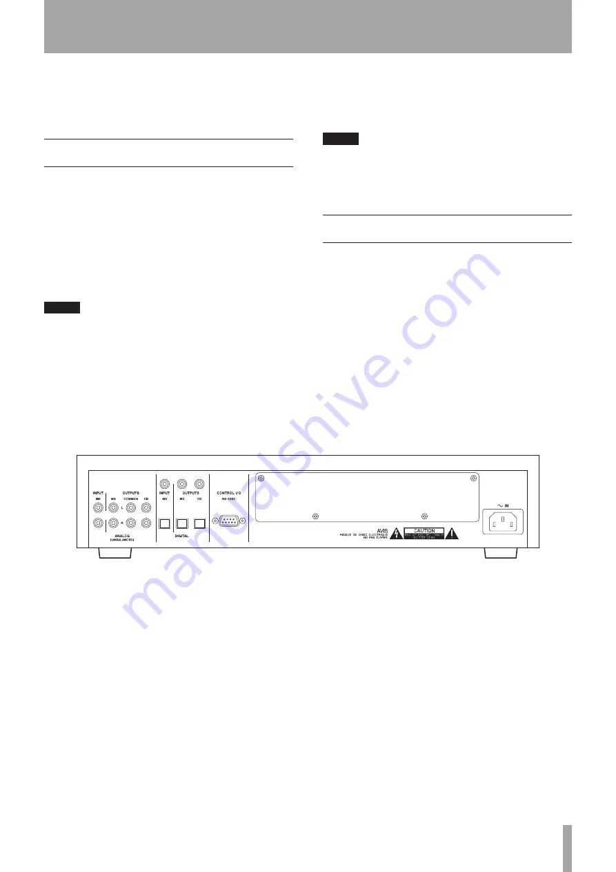 Tascam MD-CD1mkII Owner'S Manual Download Page 13