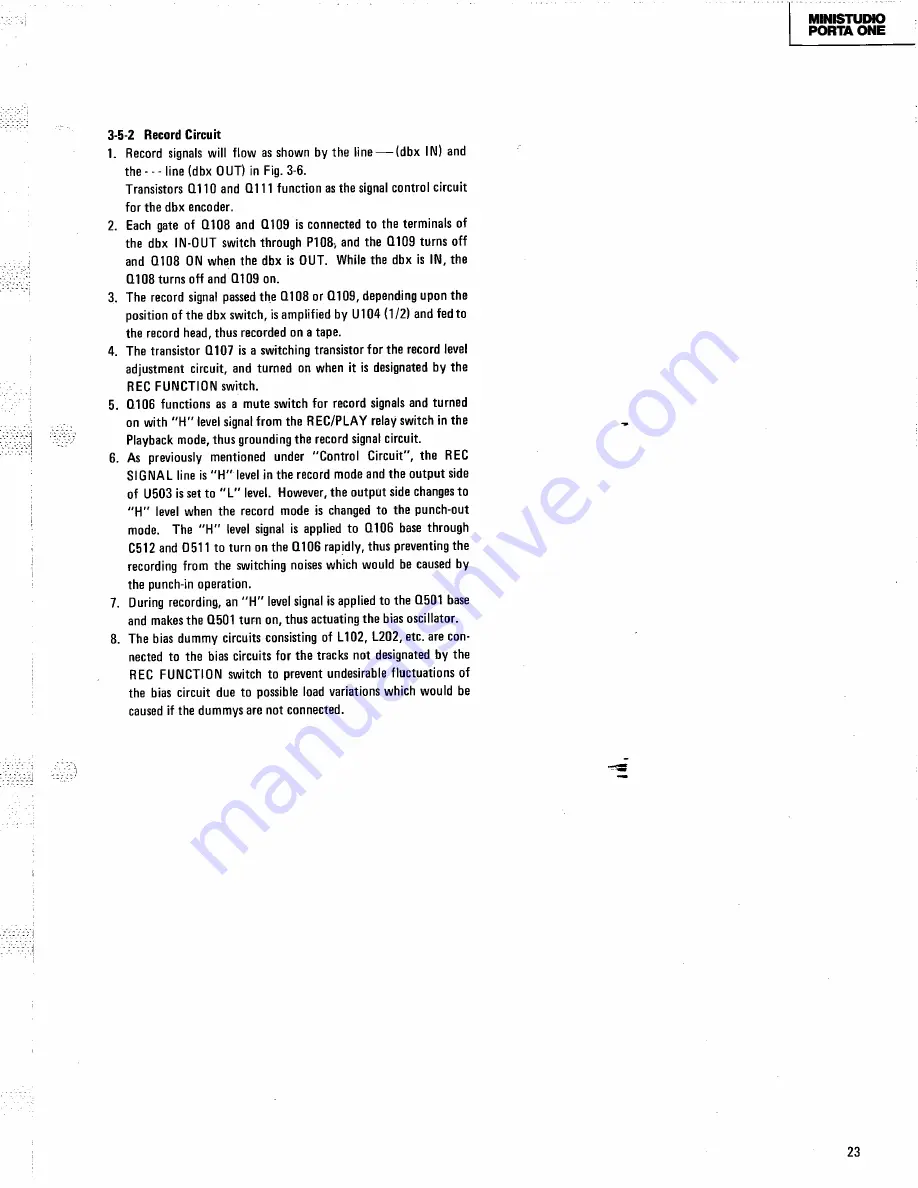 Tascam Ministudio Porta One Service Manual Download Page 23