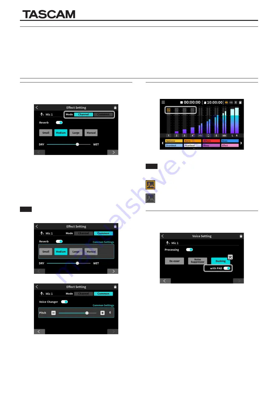 Tascam Mixcast 4 Quick Start Manual Download Page 1