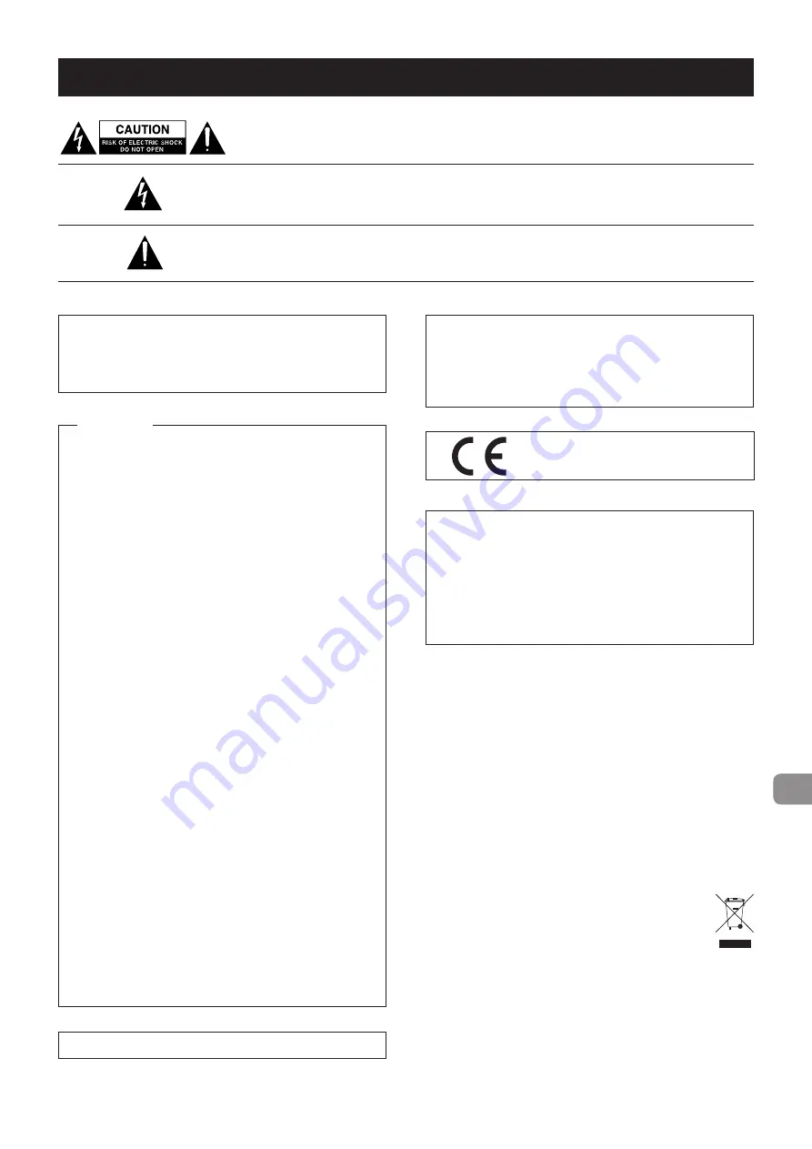 Tascam ML-32D Owner'S Manual Download Page 3