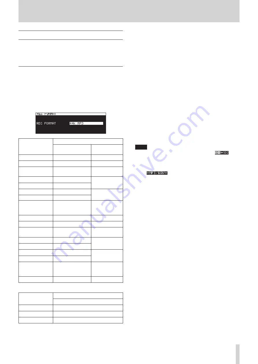 Tascam SS-CDR250N Owner'S Manual Download Page 61