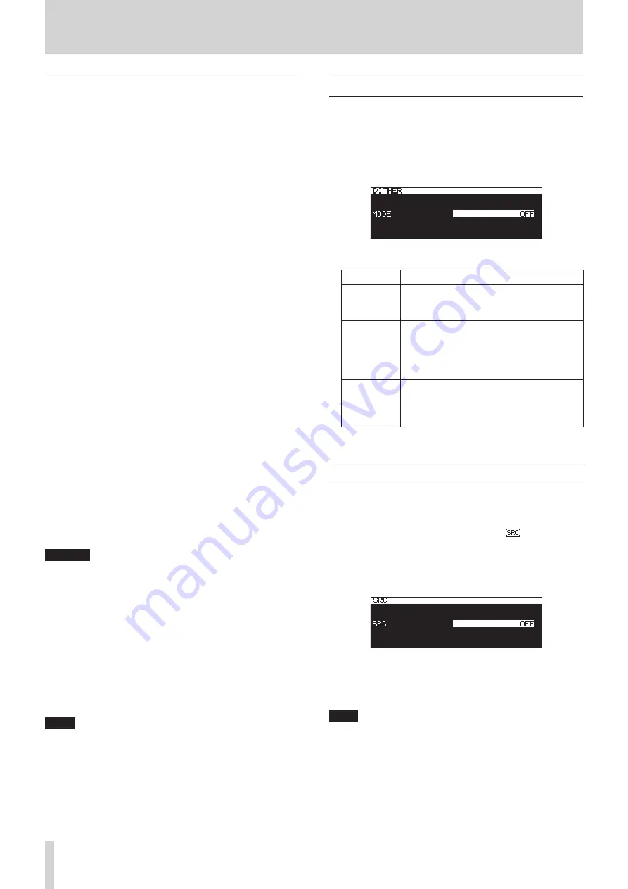 Tascam SS-CDR250N Owner'S Manual Download Page 64