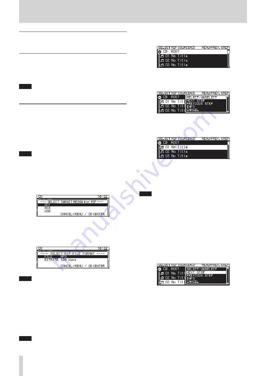 Tascam SS-CDR250N Owner'S Manual Download Page 78