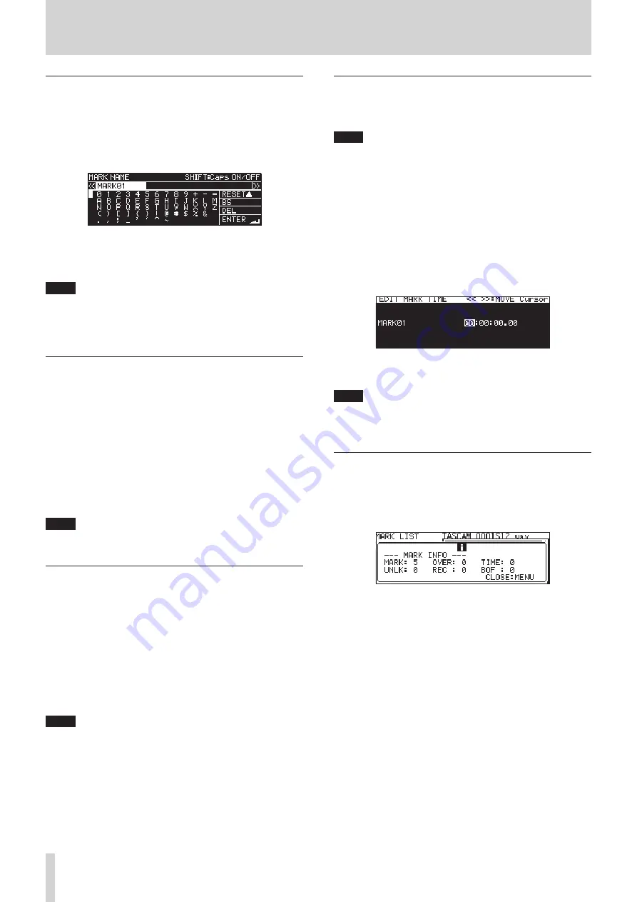 Tascam SS-CDR250N Owner'S Manual Download Page 88