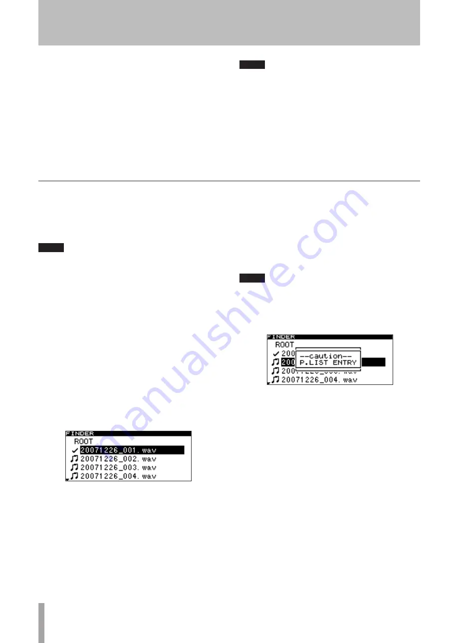 Tascam SS-R05 Owner'S Manual Download Page 52