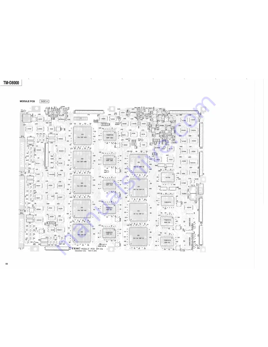 Tascam TM-D8000 Service Manual Download Page 88