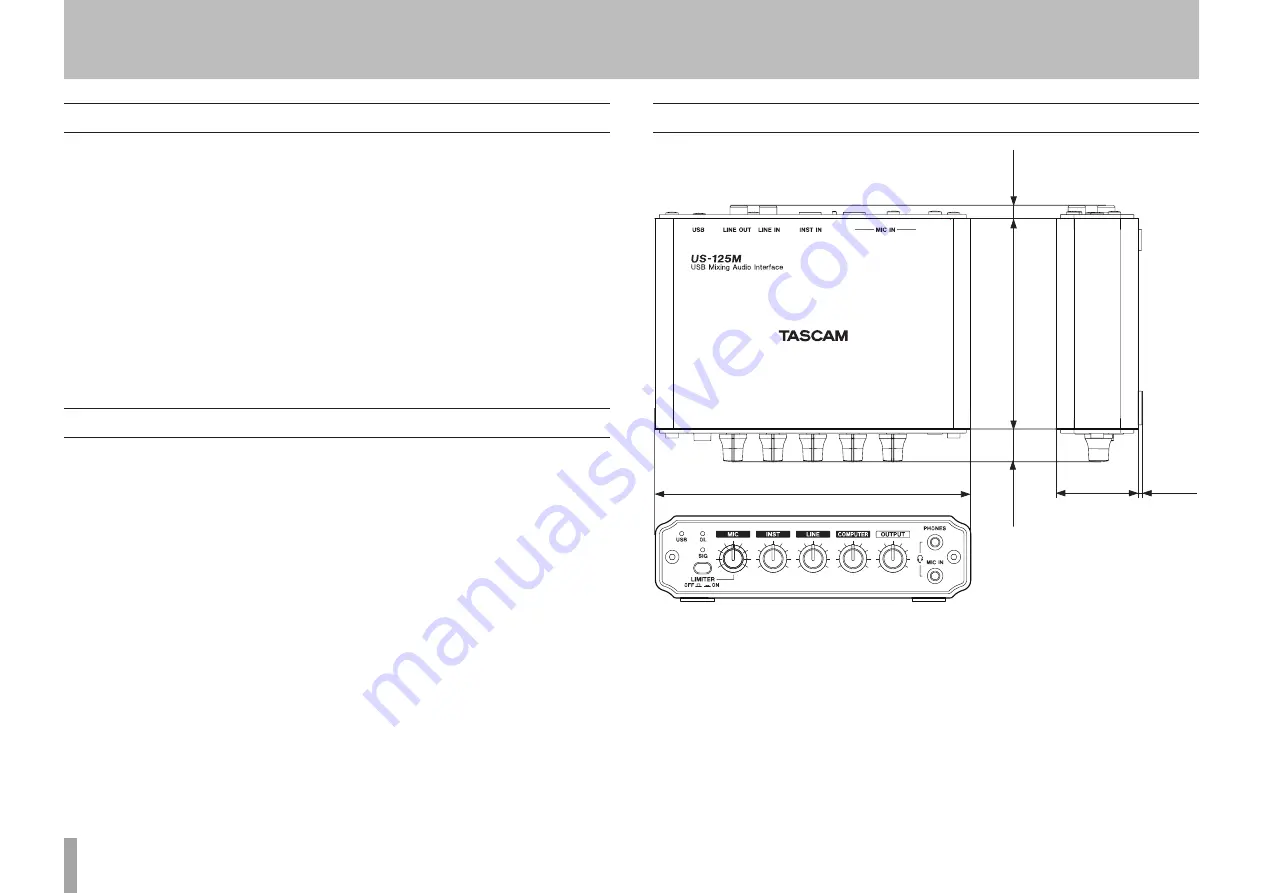 Tascam US-125M Owner'S Manual Download Page 20