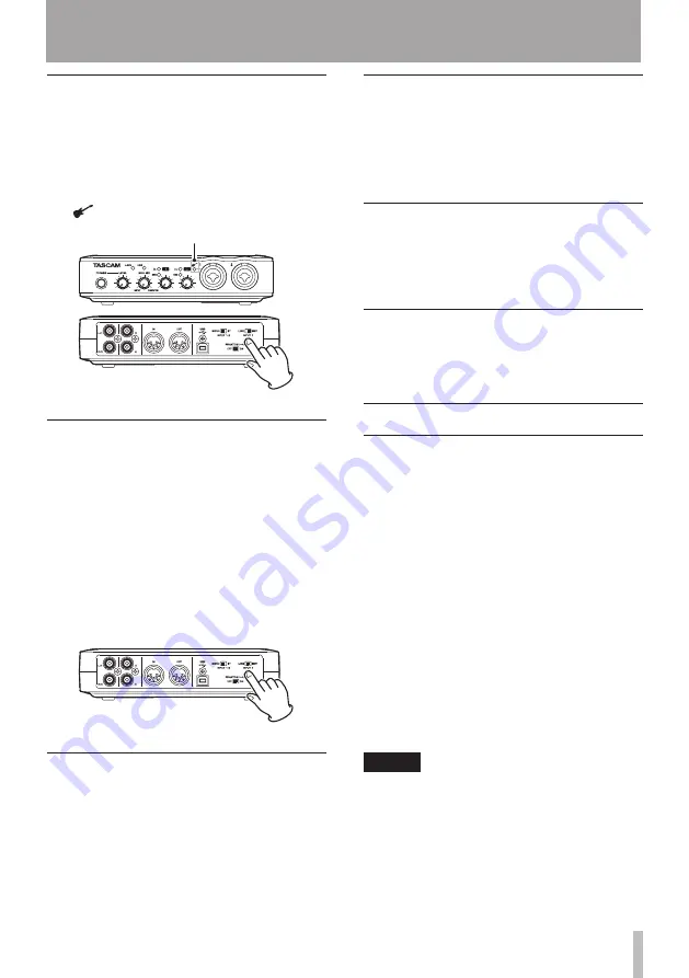 Tascam US-200 Owner'S Manual Download Page 21