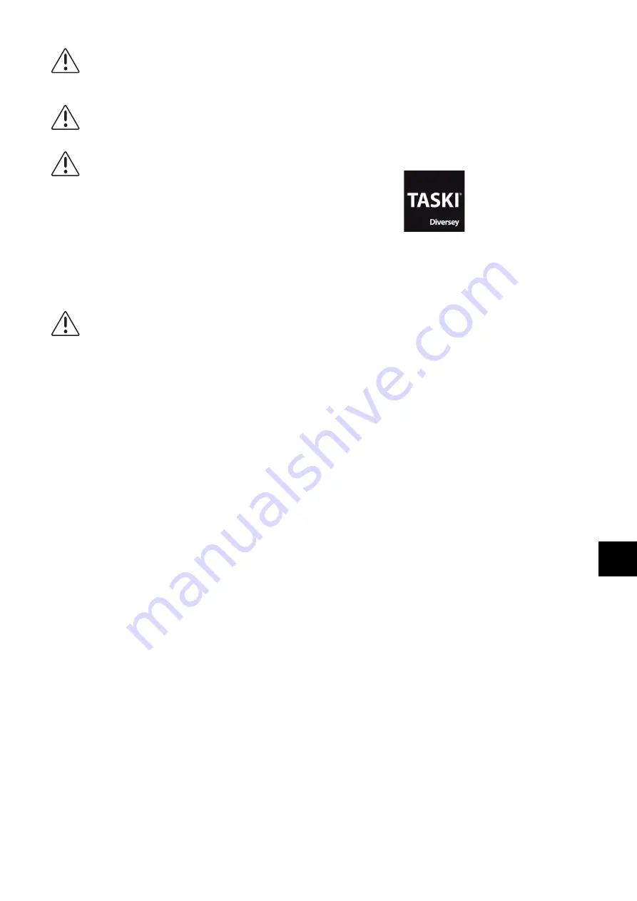 Taski Diversey ergodisc HD Instructions Of Use Download Page 77