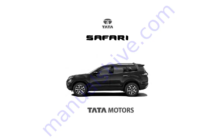 TATA Motors Safari 2021 Owner'S Manual Download Page 1