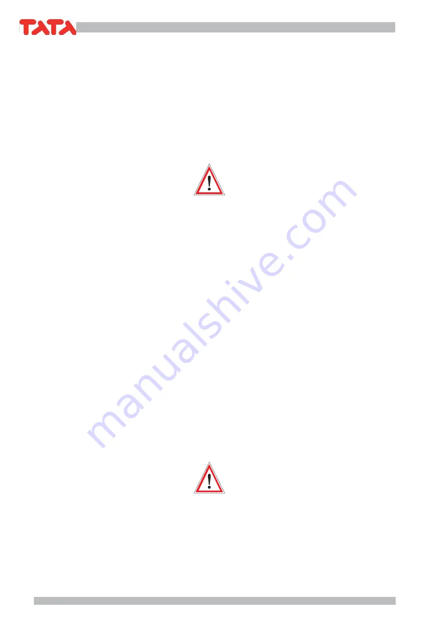 TATA Motors TSW 151 Installation, Use And Manteinance Manual Download Page 20